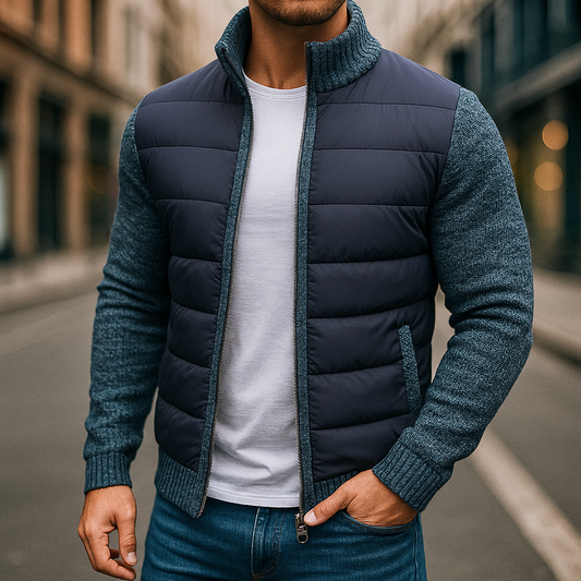 Men's Quilted Fleece Jacket