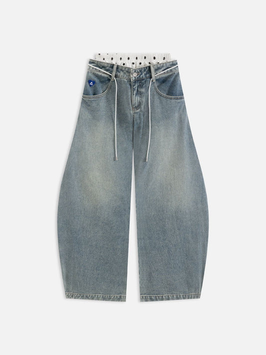 Urban Double Waist Super Baggy Jeans