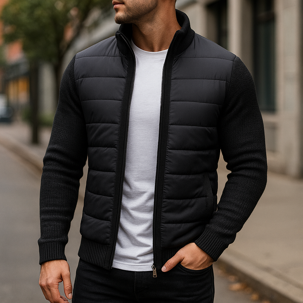 Men's Quilted Fleece Jacket