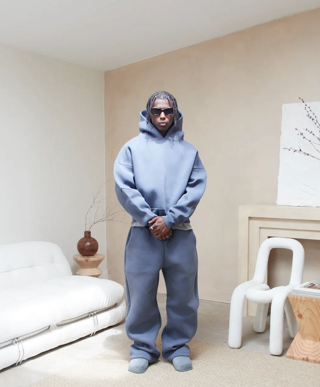 Everyday Monochrome Sweatshirt Pants Set